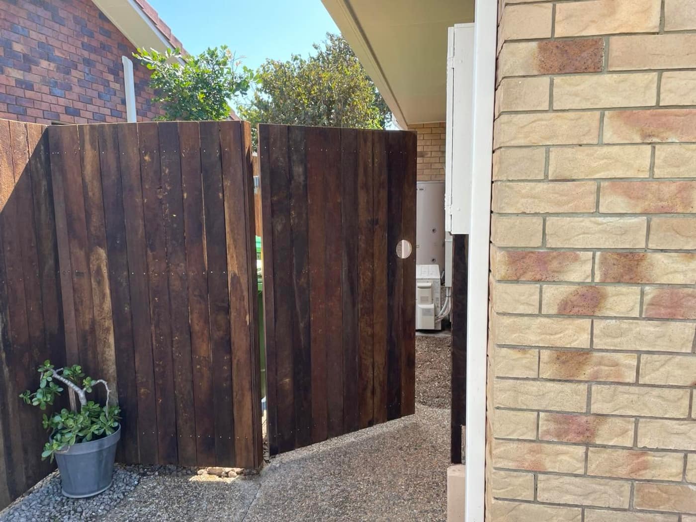 Dark Hardwood Gate