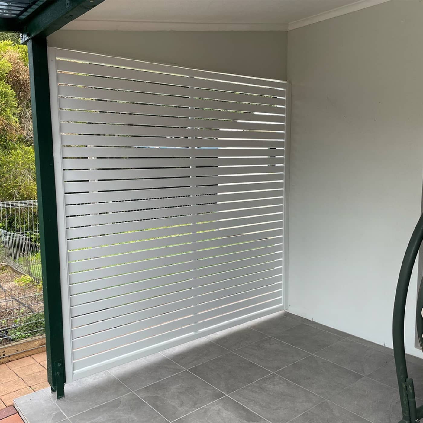 Horizontal Aluminium Slat Screen